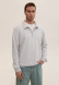 Black color men's three-thread polo sweatshirt